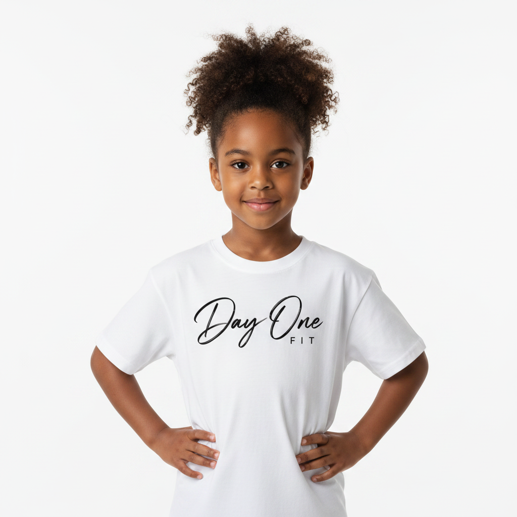 Kids Staple Tee White Girl
