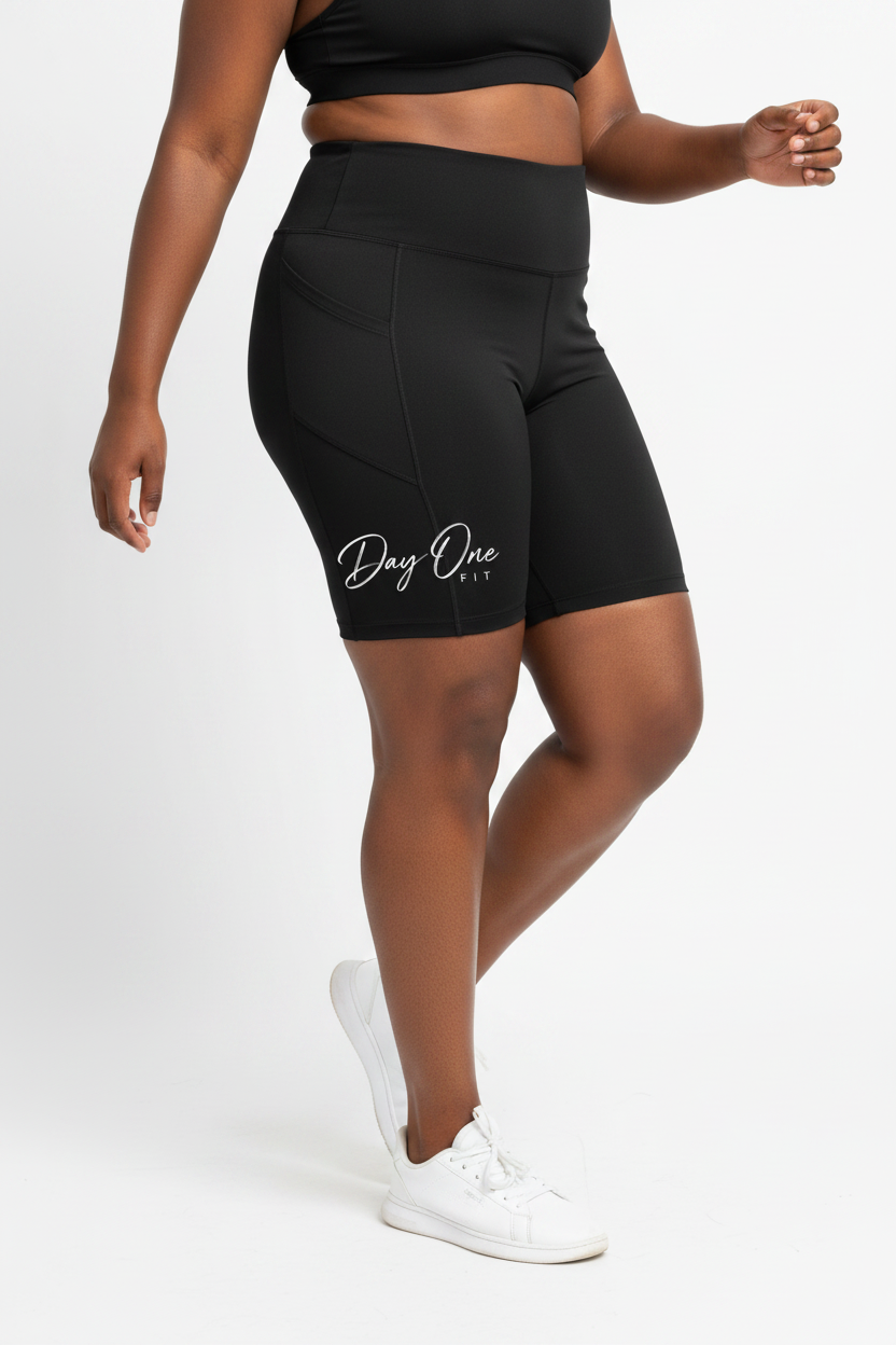 Bike Shorts Day One Fit Logo Plus Size
