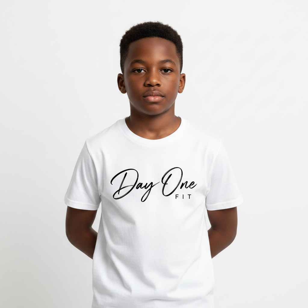 Youth Staple Tee White Boy