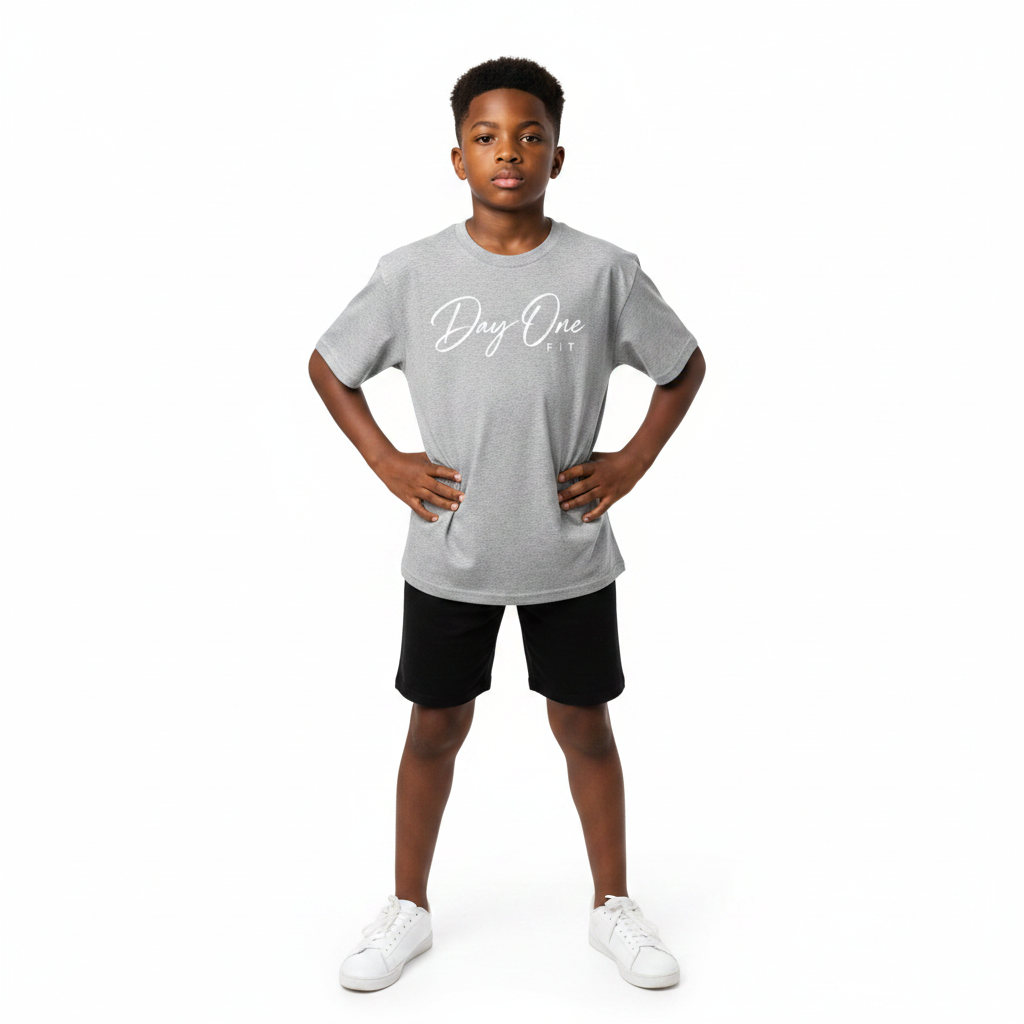 Youth Staple Tee Grey Boy