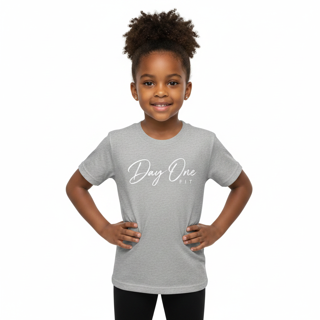 Kids Staple Tee Grey Girl
