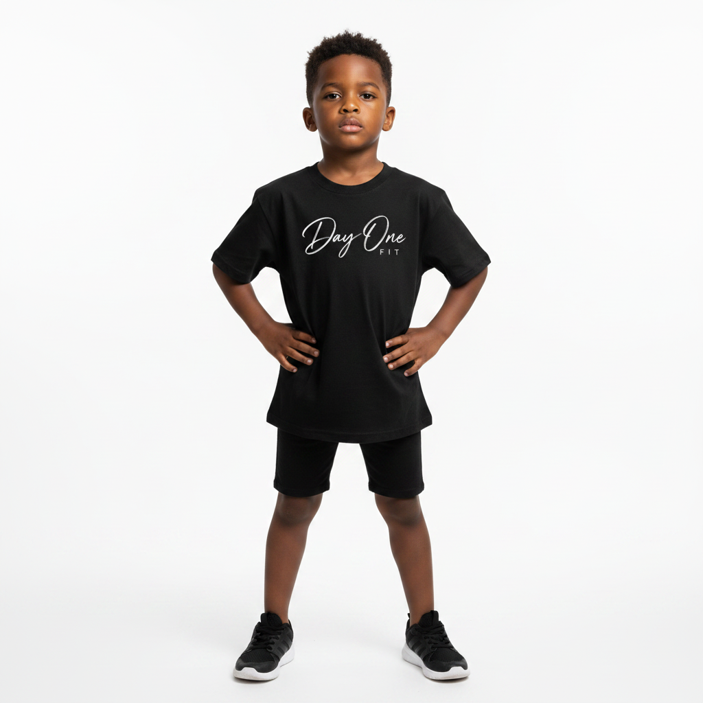 Kids Staple Tee Black